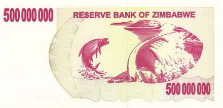 Зимбабве 50.000.000 долларов 2008 г UNC