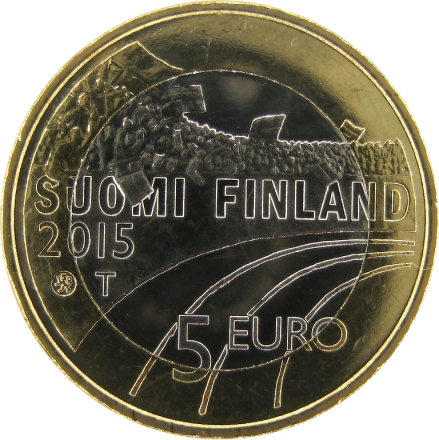 Финляндия 5 евро 2015 Гимнастика UNC / коллекционная монета