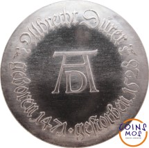 ГДР 10 марок 1971 г.  500 лет со дня рождения Альбрехта Дюрера    Серебро!!   