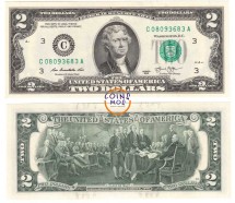 США 2 доллара 2013  UNC  С - Филадельфия