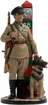 Солдатик Младший сержант Пограничных войск НКВД с собакой, 1941 г. СССР / Цветной