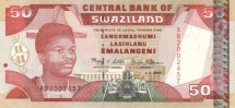 Свазиленд 50 лилангени 2001 г.  /Король Мсвати III/ UNC   