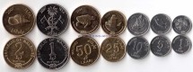 Мальдивы  Набор из 7 монет 2007-12 г