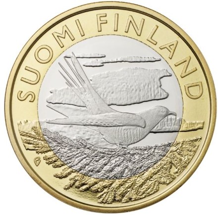Финляндия 5 евро 2014   Кукушка