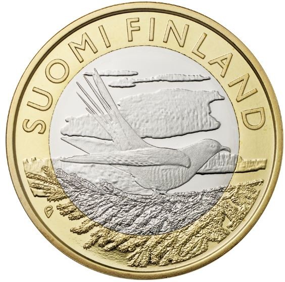 Финляндия 5 евро 2014   Кукушка