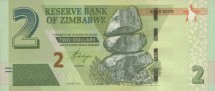 Зимбабве 2 доллара 2016 г.  (Факел монумента Независимости в Хараре) UNC  