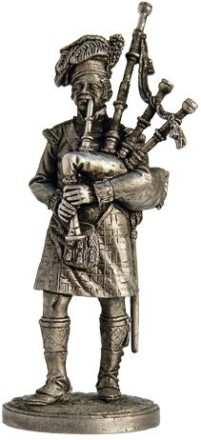 Солдатик  Волынщик 92-го (Гордона) шотландского полка. Великобритания, 1815 г. 