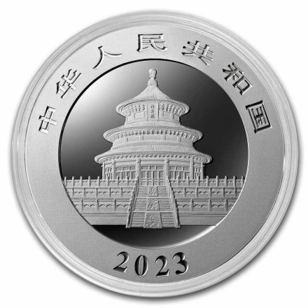 Китай 10 юаней 2023 Панды Proof Ag / коллекционная монета в капсуле