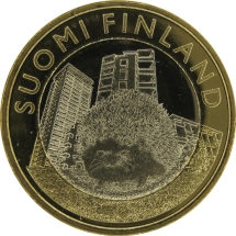 Финляндия 5 евро 2015 Ёж UNC / коллекционная монета