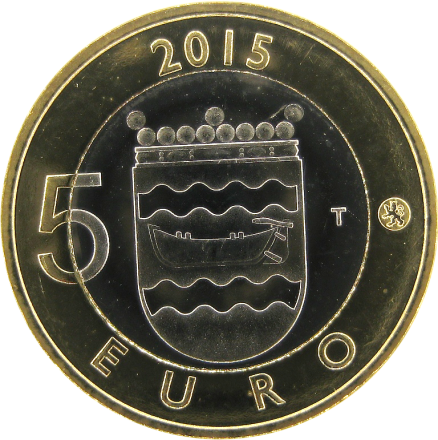 Финляндия 5 евро 2015 Ёж UNC / коллекционная монета