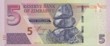 Зимбабве 5 долларов 2016 Жирафы UNC   