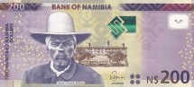 Намибия 200 долларов 2018  Чалая антилопа  UNC  / коллекционная купюра  