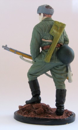 Солдатик Снайпер 1047-го стрелкового полка Зайцев В., осень 1942 г. СССР цв. 
