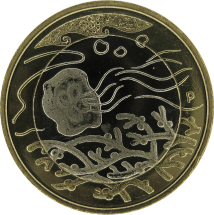 Финляндия 5 евро 2014 Вода серии Северная природа UNC / коллекционная монета