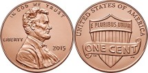 США 1 цент 2015 г