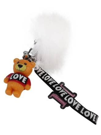 Брелок мишка LOVE/брелок для сумки/брелок для ключей/подарок на день Святого Валентина (оранж) 