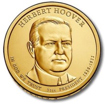 США Герберт Гувер  1 доллар 2014 г.   P         