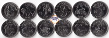 Сомалиленд  Знаки зодиака   Набор из 12 монет 2006 г