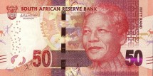 Южная Африка  50 рандов 2013 - 2016 г /Нельсон Мандела. Лев/  UNC    