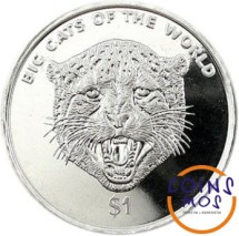 Сьерра-Леоне 1 доллар 2001 г.  Большие кошки /Гепард/
