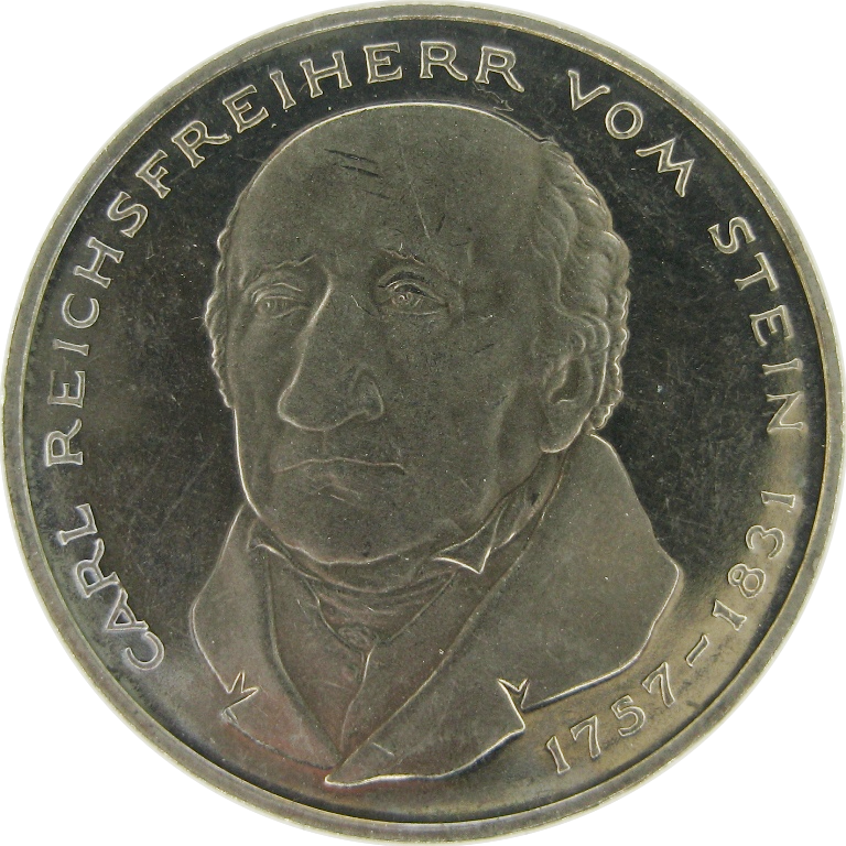 ФРГ 5 марок 1981 г  Карл фон Штейн