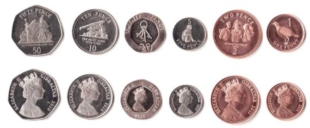 Гибралтар Набор из 6 монет 2010-2011 г 