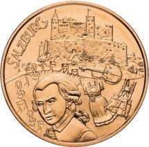 Австрия 10 евро 2014  Зальцбург   Медь   