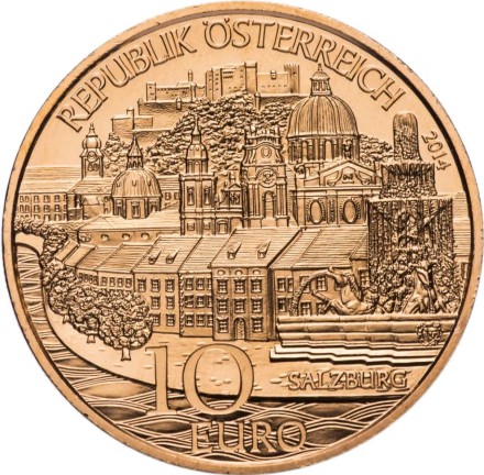Австрия 10 евро 2014  Зальцбург   Медь   