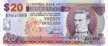 Барбадос 20 долларов 2007  Самуил Джекман Прескотт  UNC   