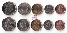 Барбадос Набор из 5 монет 2008 - 2011 г.