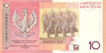 Польша 10 злотых 2008 г. /90-летие восстановления независимости Польши/ UNC Юбилейная в буклете!