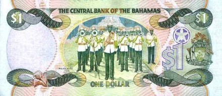 Багамские острова 1 доллар 2001 г Оркестр полиции   UNC  