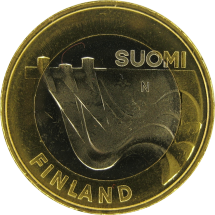 Финляндия 5 евро 2013 Гидроэлектростанция в Иматре. Карелия UNC / коллекционная монета