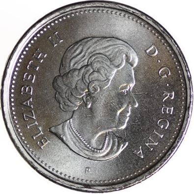 Канада 5 центов 2005 г.  60 лет победы во Второй Мировой войне