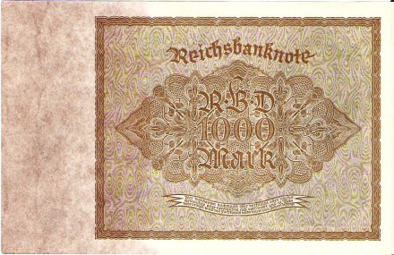 Германия 1 000 марок 1922 года. Превосходное состояние! UNC