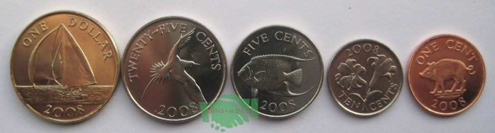 Бермудские острова Набор из 5 монет 2008 г.