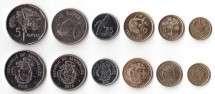 Сейшелы Набор из 6 монет 2004-2010 г. Животные, растения