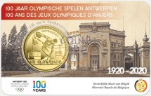 Бельгия 2,5 евро 2020 г. Олимпийские игры  в красочной коин-карте 