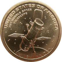 США 1 доллар 2020 Космический телескоп Хаббл. Американские инновации  D       