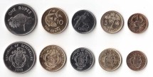Сейшелы Набор из 5 монет 2007-2014 г. Животные, растения