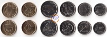 Фиджи Набор из 6 монет 2012 г.  Животные