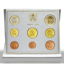 Ватикан Официальный набор из 8 евро-монет 2020  в буклете    