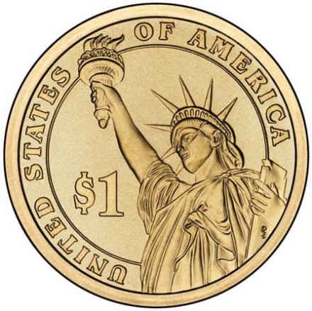 США Джеймс Бьюкенен 1 доллар 2010 UNC / коллекционная монета