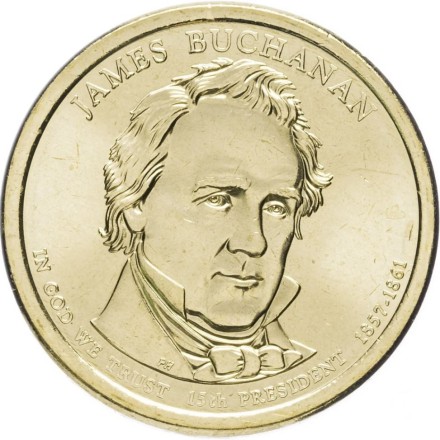США Джеймс Бьюкенен 1 доллар 2010 UNC / коллекционная монета