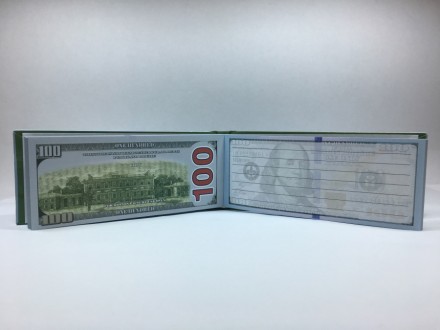 Отрывной блокнот 100 долларов в жесткой ламинированной обложке