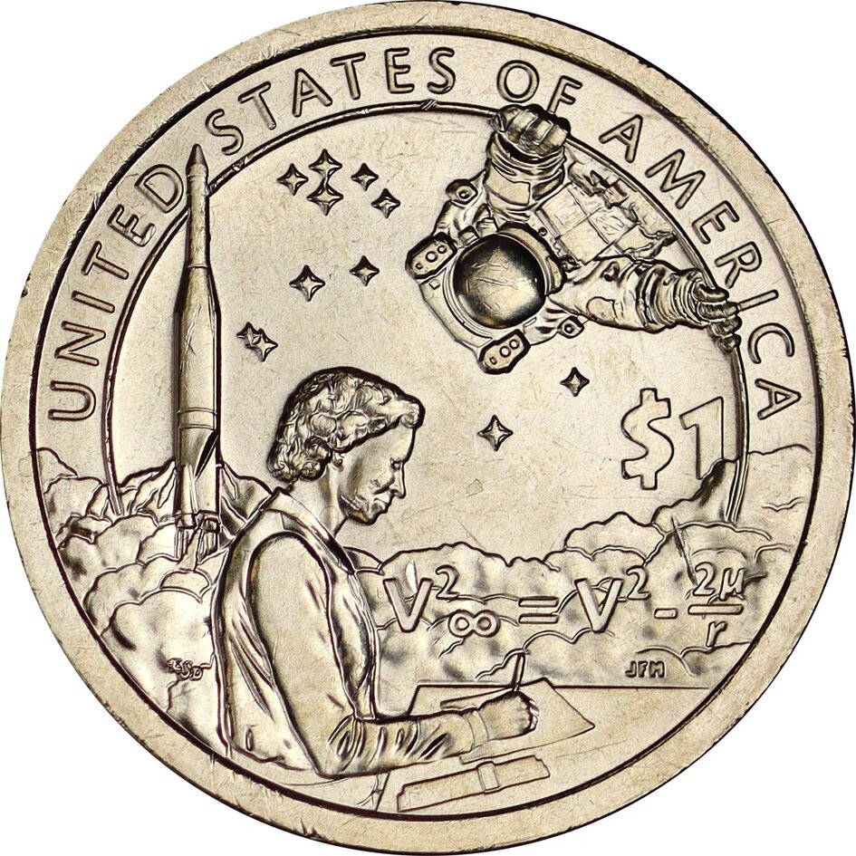 США 1 доллар 2019 г. Индейцы. Космическая программа  P     