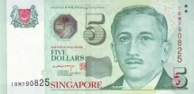 Сингапур 5 долларов 2005   город-сад  UNC 