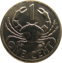 Сейшельские острова 1 цент 2014 г.  Краб