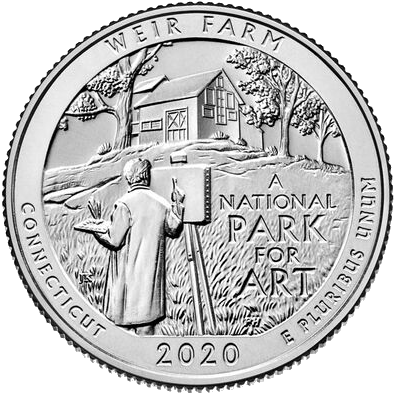 США 25 центов 2020 Ферма Дж. А. Вейра S