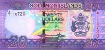 Соломоновы острова 20 долларов 2017 г.  Национальная флейта UNC   